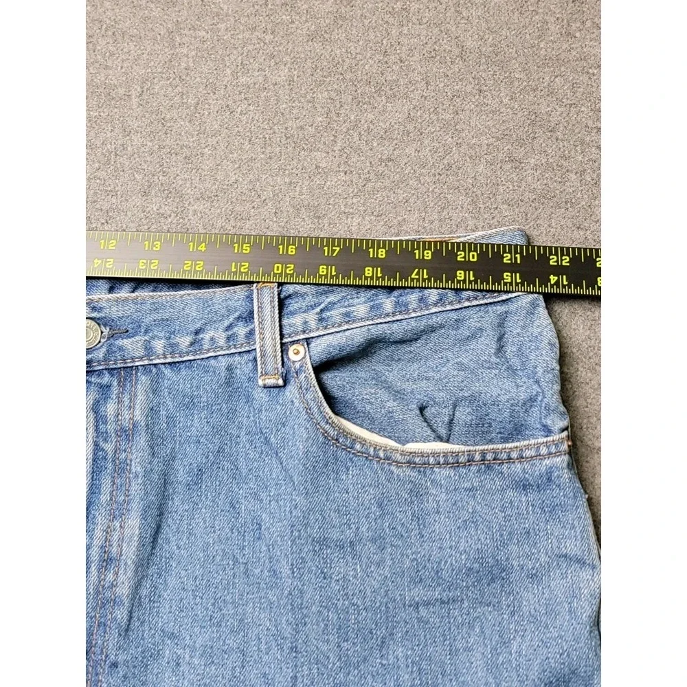 Levi Mens 505 Jeans 42x32 Blue Straight Leg Regular Fit Zip Fly Made‎ in Egypt